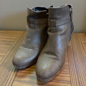 Patrizia by Spring Step Leather Boots Heeled Size 38